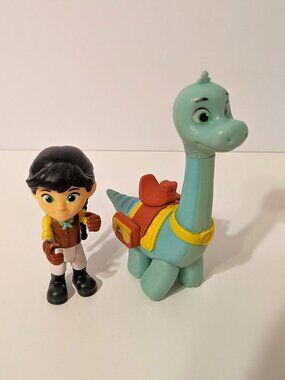 Disney Junior Dino Ranch Min And Clover Dinosaur Action Figures